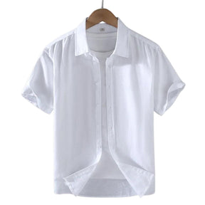 Camisa Masculina Casual de Linho