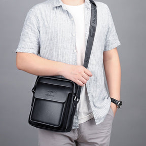 Bolsa Masculina Transversal de Couro