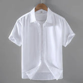 Camisa Masculina Casual de Linho