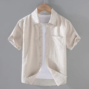 Camisa Masculina Casual de Linho