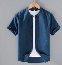 Camisa Masculina Casual de Linho